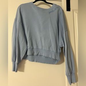 Good Vibes embroidered sweatshirt